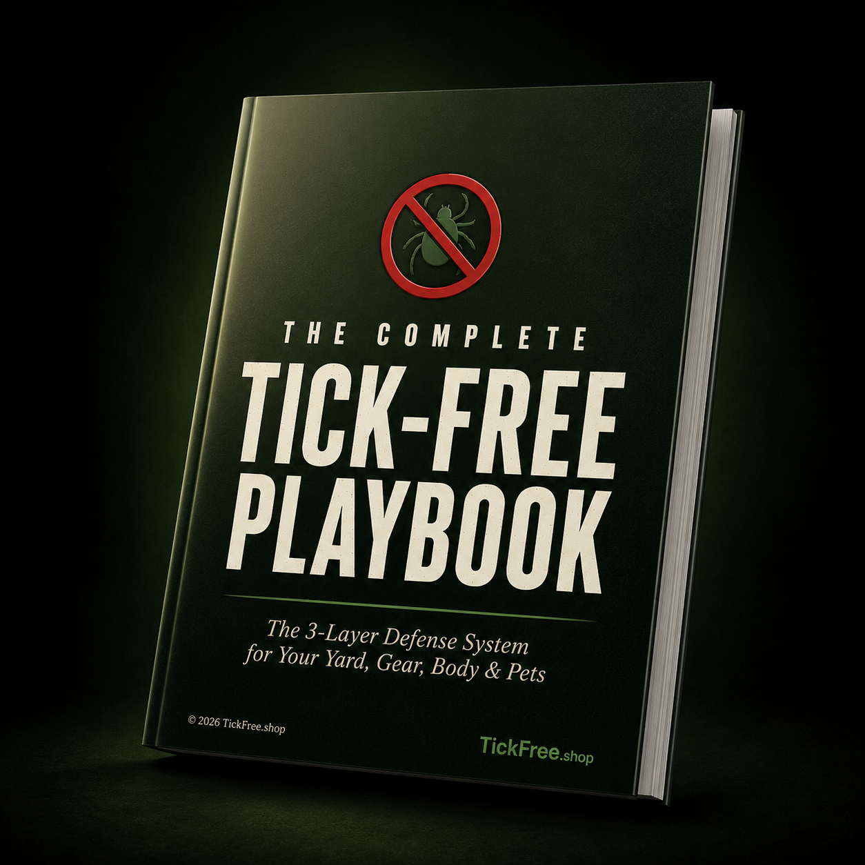 The Complete Tick-Free Playbook book cover mockup